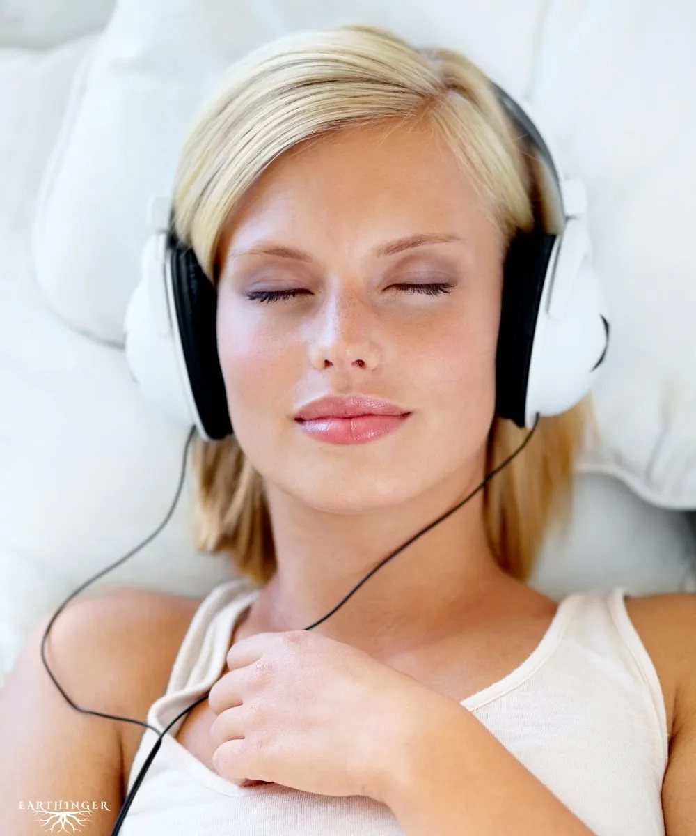 Entspannte Meditation mit Frequenzen.