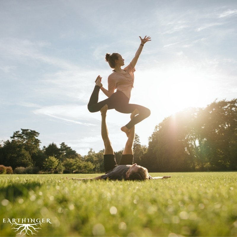 Stress im Alltag reduzieren durch Erdung des Körpers.