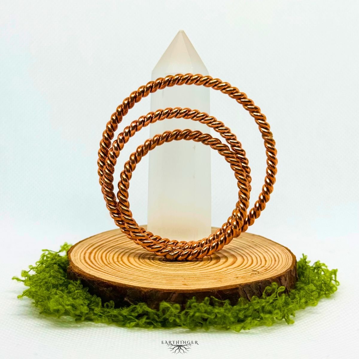 Drei Tensor-Ringe aus Kupfer mit den Frequenzen 144, 177 und 188 MHz – Sacred, Lost und Empowerment Cubit zur individuellen Auswahl