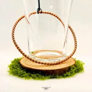 Kupfer Tensor Ring für Wasserglas