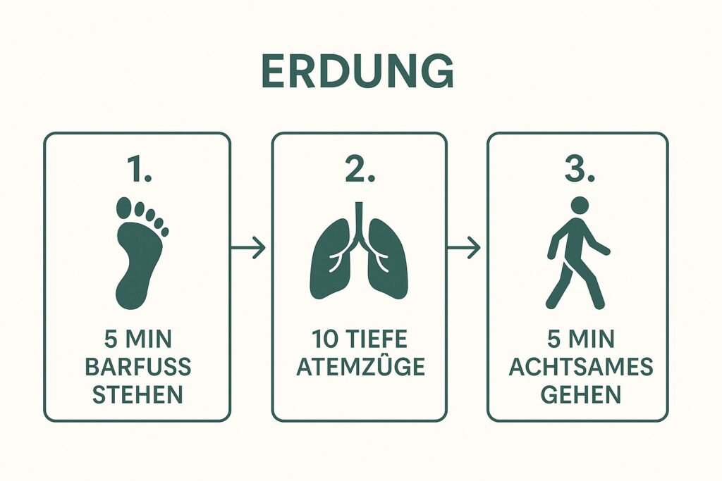 3 Arten zur schnellen Körpererdung.